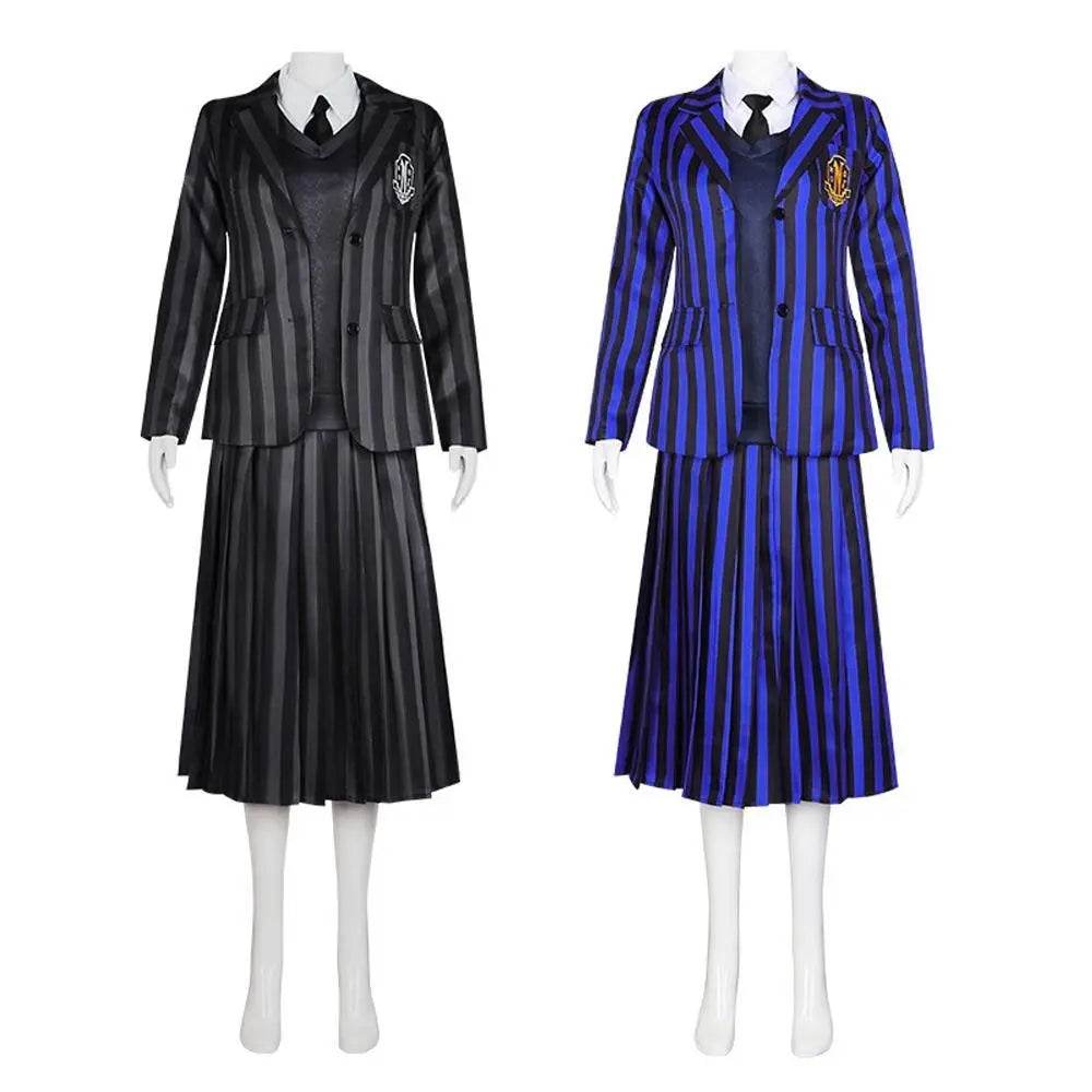 Wednesday Costume The Addams Family Cosplay Costumes Skirt Suit For Women - zzcosplay