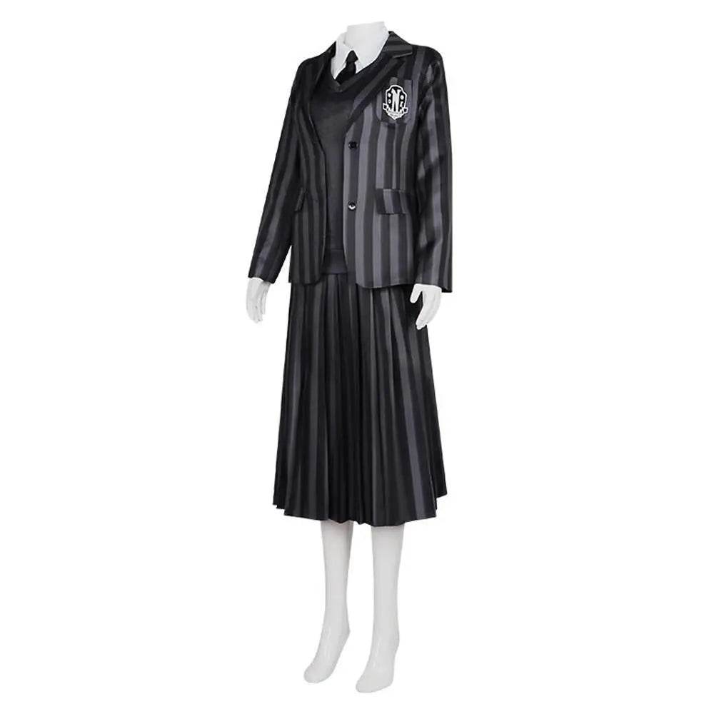 Wednesday Costume The Addams Family Cosplay Costumes Skirt Suit For Women - zzcosplay
