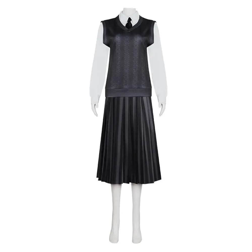 Wednesday Costume The Addams Family Cosplay Costumes Skirt Suit For Women - zzcosplay