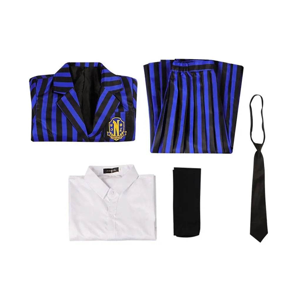 Wednesday Costume The Addams Family Cosplay Costumes Skirt Suit For Women - zzcosplay