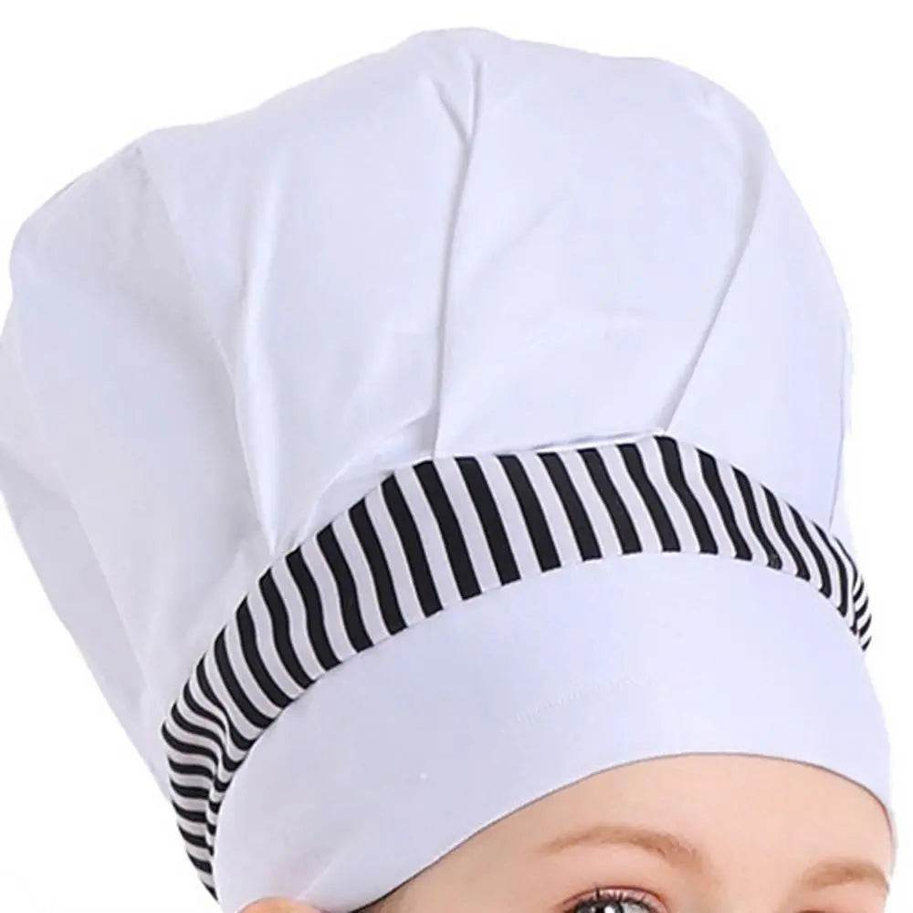 Western pastry chef costume for Kids Apron and Hat Set Cooking Baking - zzcosplay