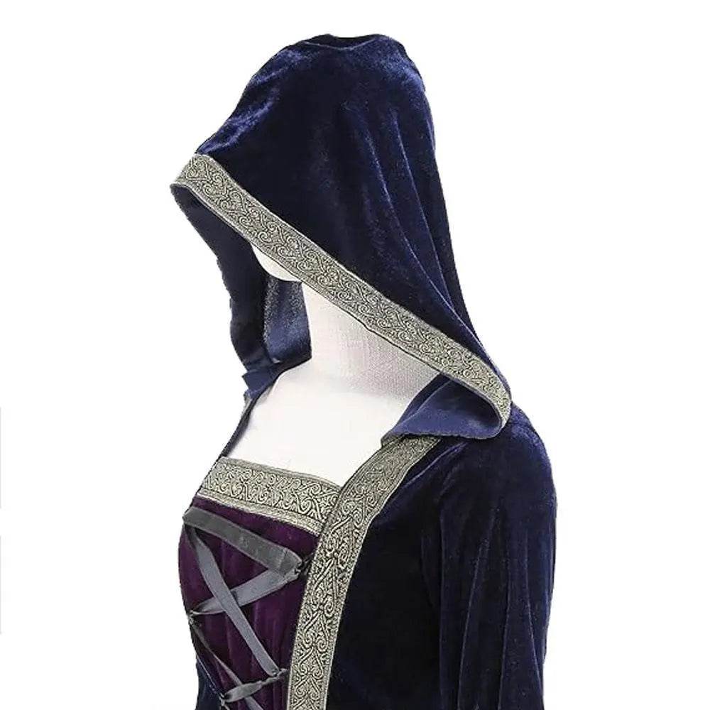 Womens Medieval Renaissance Costume Plus Size Medieval Role Play Dress - zzcosplay