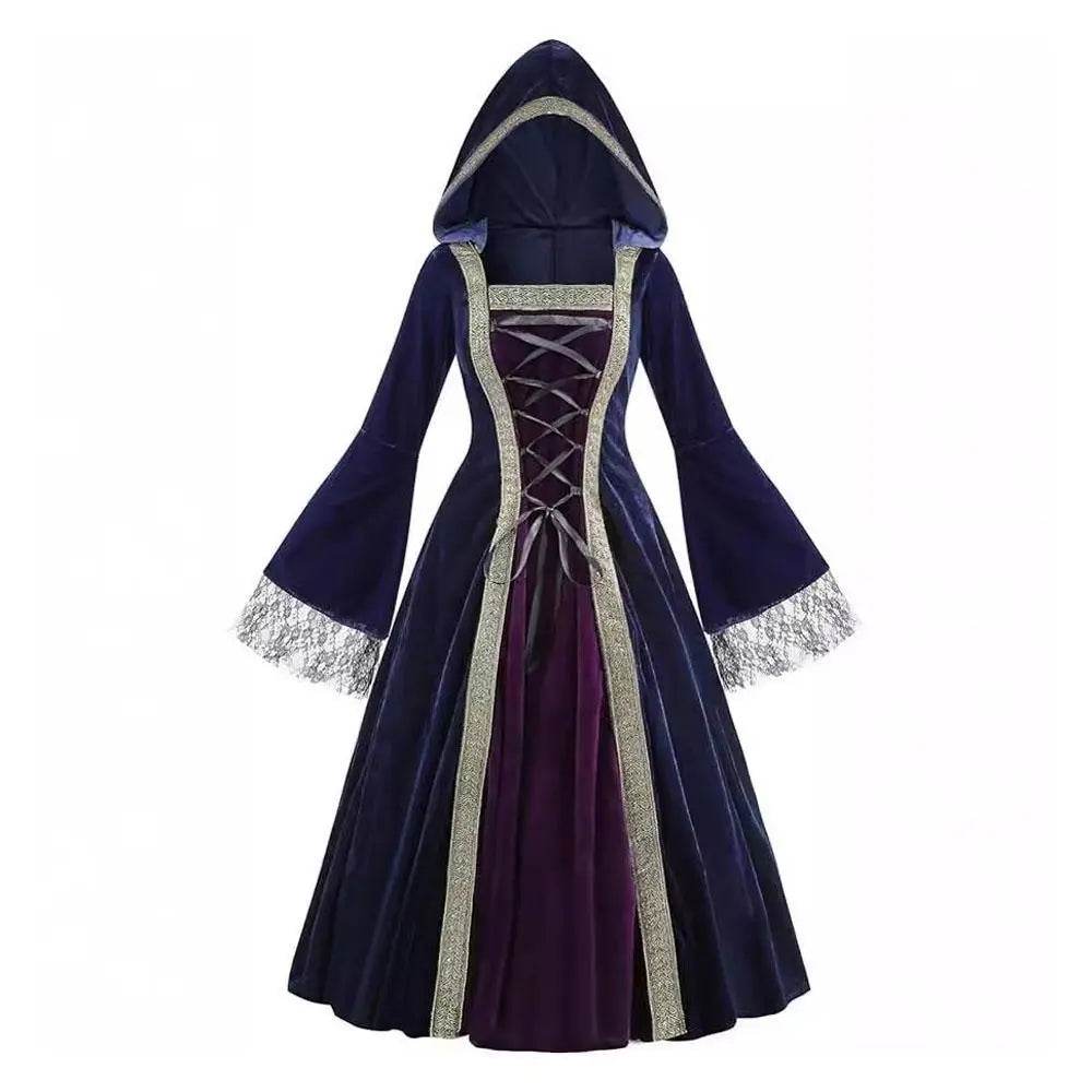 Womens Medieval Renaissance Costume Plus Size Medieval Role Play Dress - zzcosplay