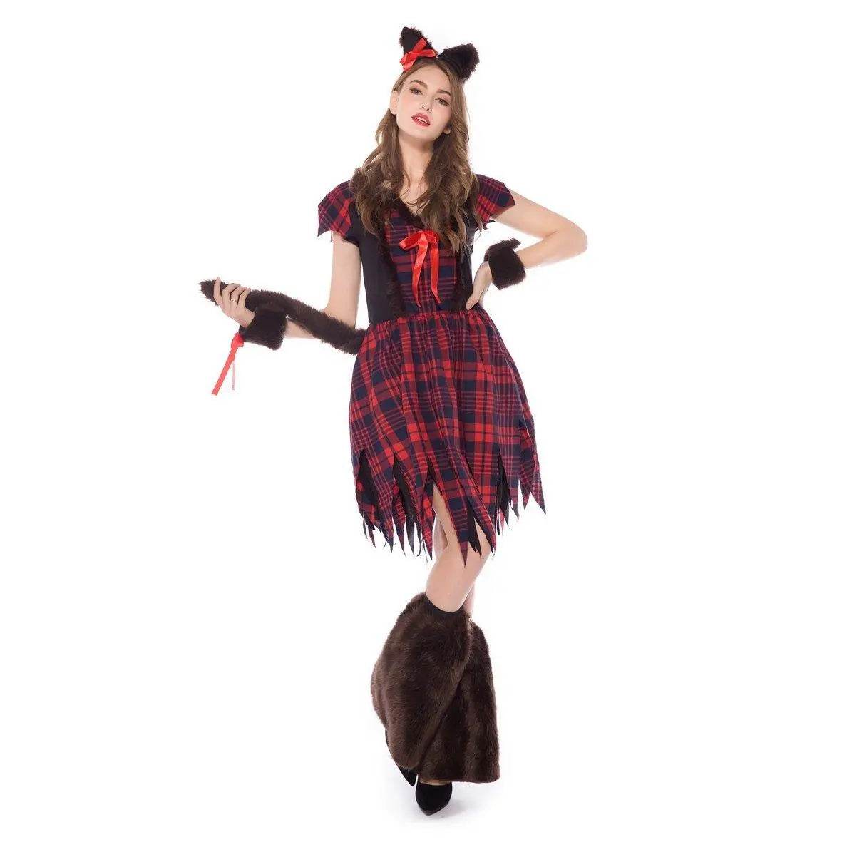 Womens Werewolf Costume Party Clubwear Halloween - zzcosplay