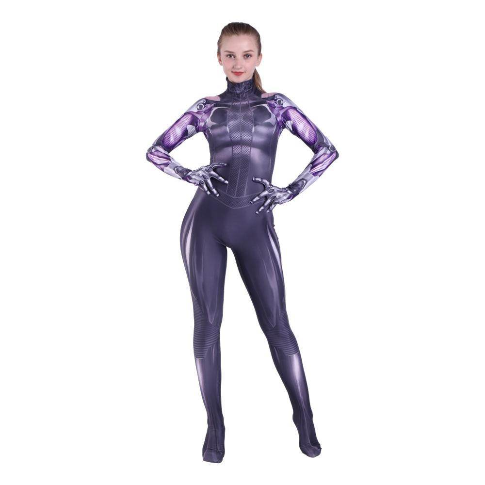 Alita Battle Angel 3D Print Cosplay Costume Adult Kids Jumpsuit for Parties Photoshoots - zzcosplay