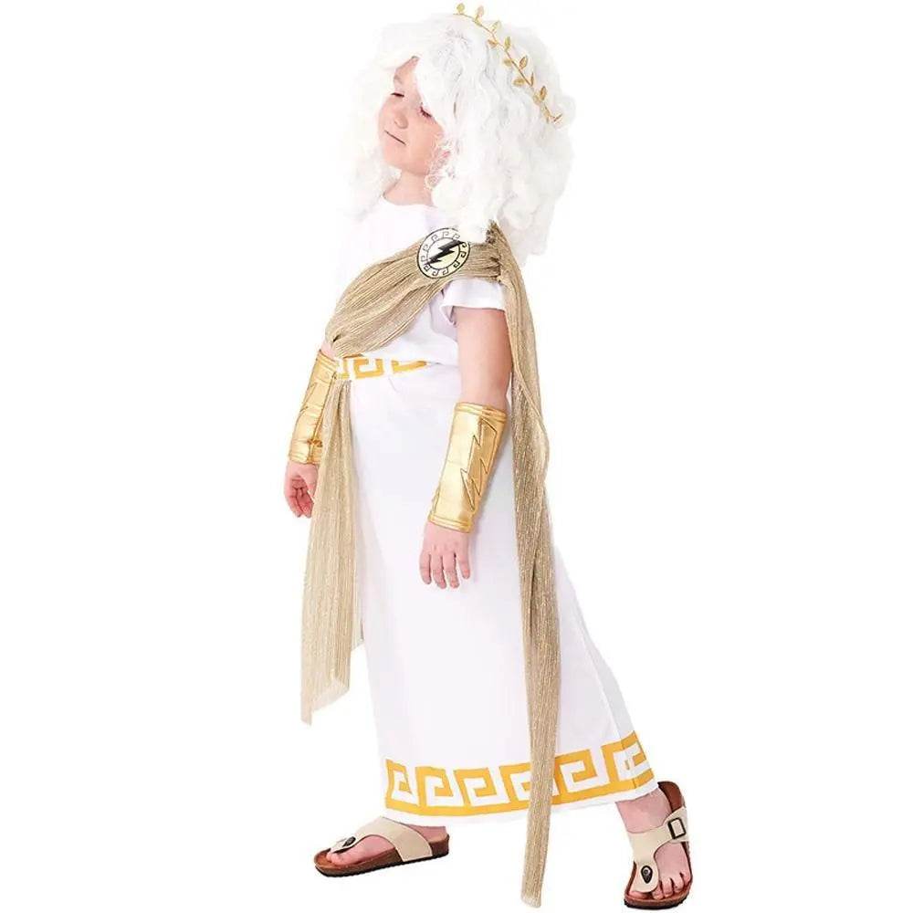 ancient greek mythology zeus Children Halloween carnival costume for kids - zzcosplay