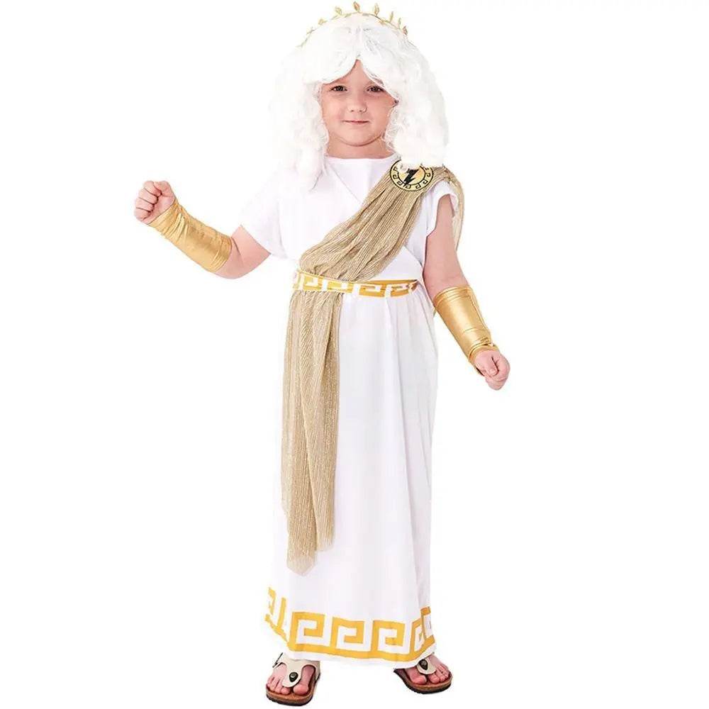 ancient greek mythology zeus Children Halloween carnival costume for kids - zzcosplay
