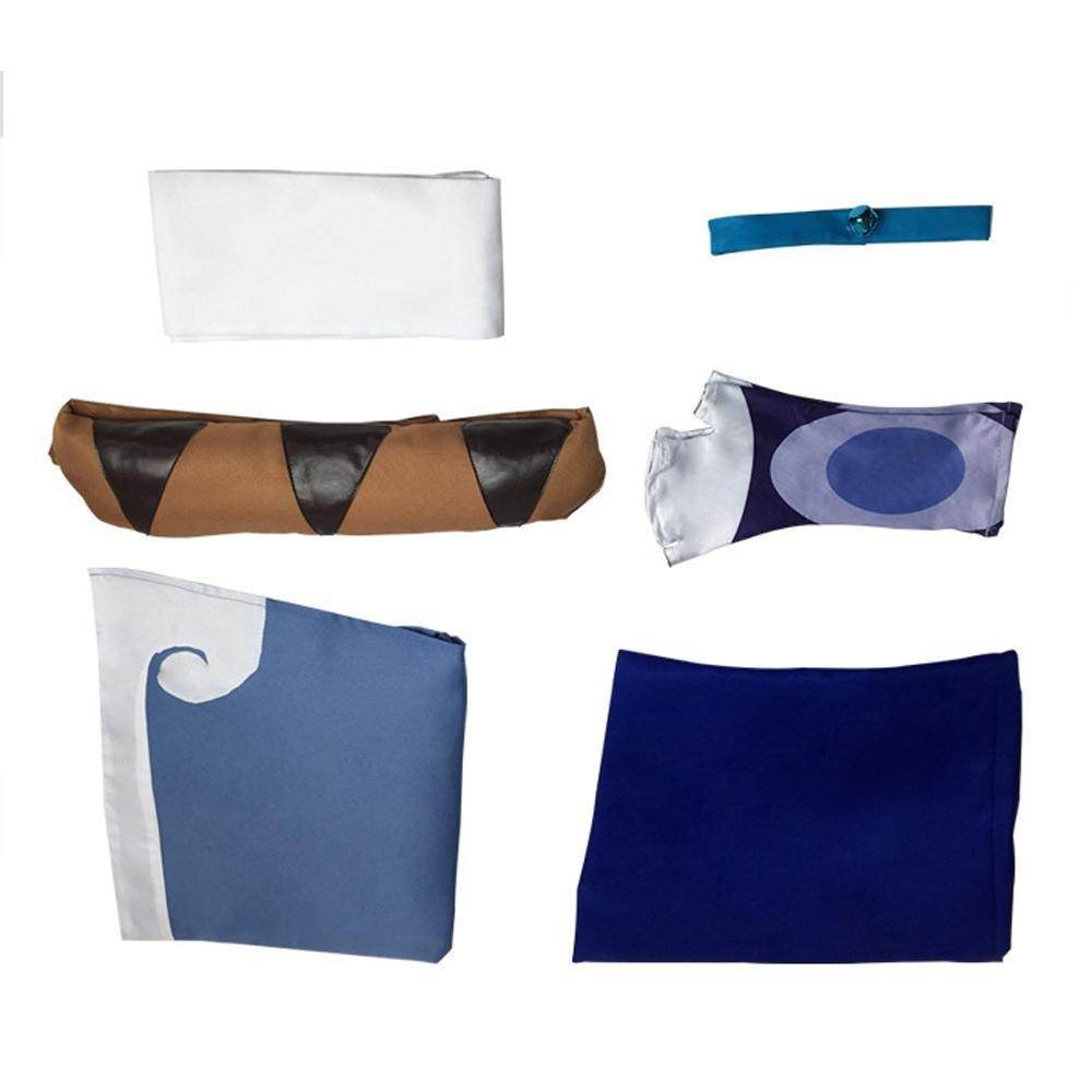 Anime Katara Avatar The Last Airbender Costume Party Carnival Cosplay Full Set - zzcosplay