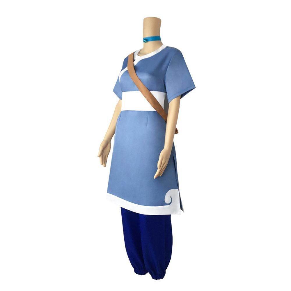 Anime Katara Avatar The Last Airbender Costume Party Carnival Cosplay Full Set - zzcosplay