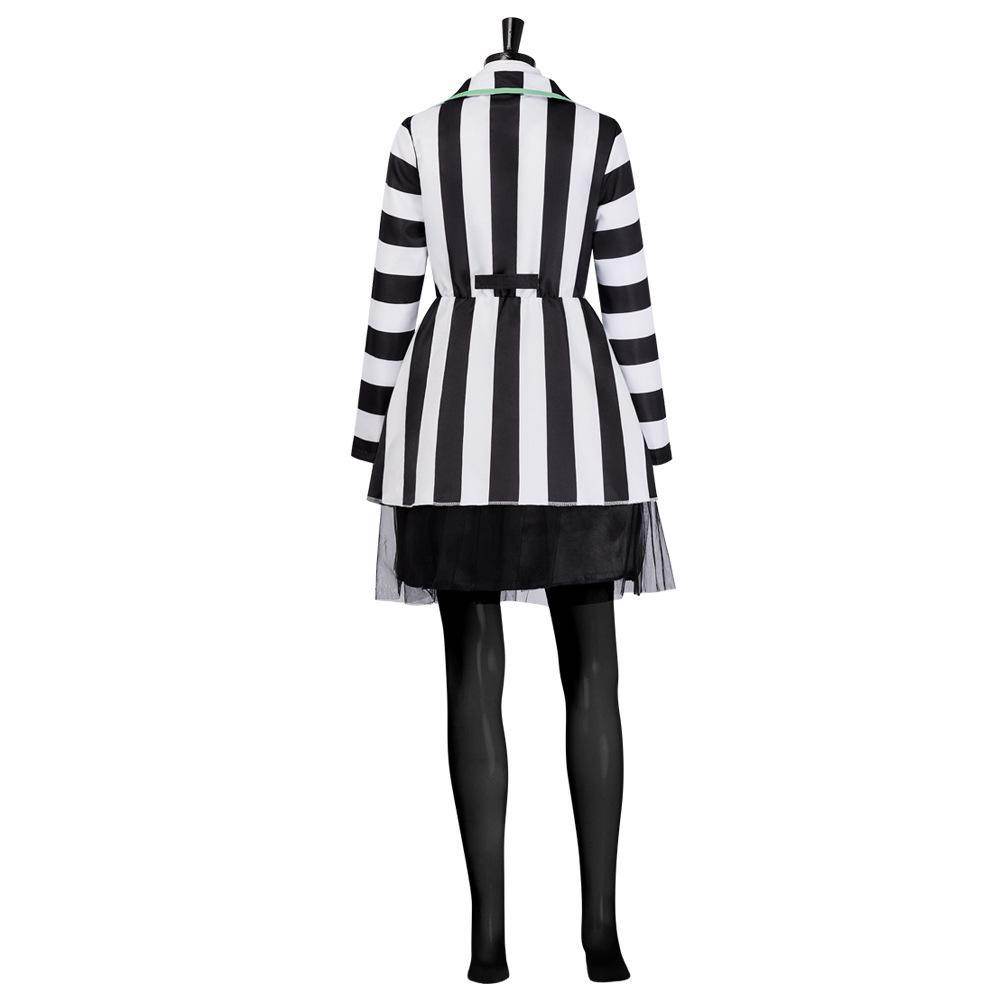 Beetlejuice Adult Kids Blazer Dress Costume For Women Girl - zzcosplay
