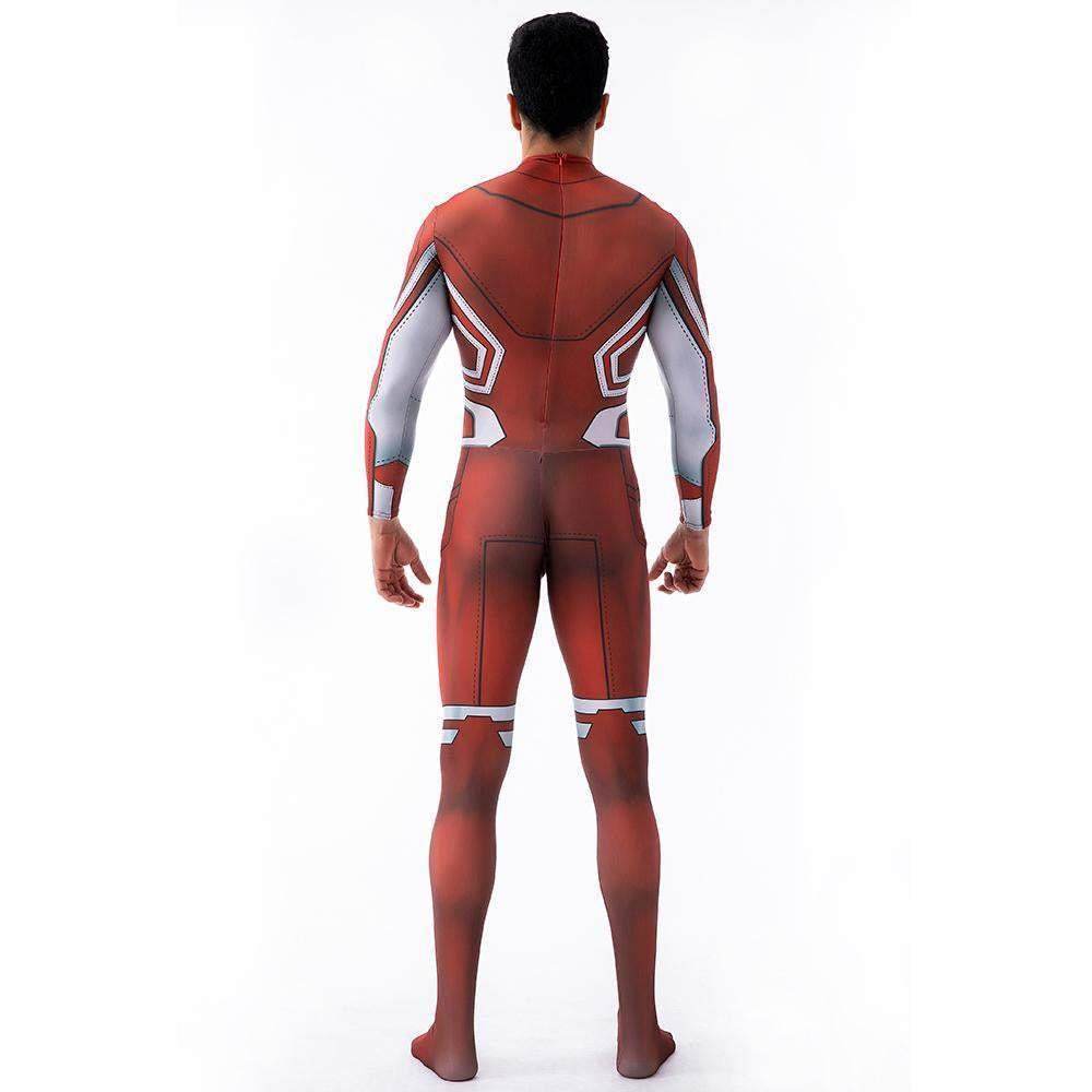 Captain Canuck Cosplay Costumes Jumpsuit Superhero Halloween Tights Zentai For Adult Kids - zzcosplay