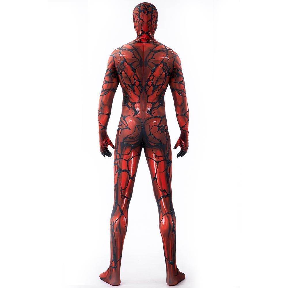 Carnage Red Rubies Venom Spider-Man Costume Cosplay Jumpsuit Superhero Bodysuit Halloween Suit Zentai For Adult Kids - zzcosplay