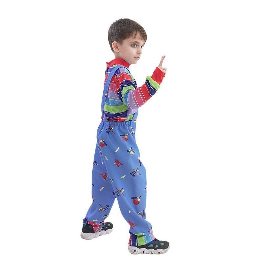 child's kids Chucky Costume Boy Jumpsuit Girls Dress stage Halloween - zzcosplay