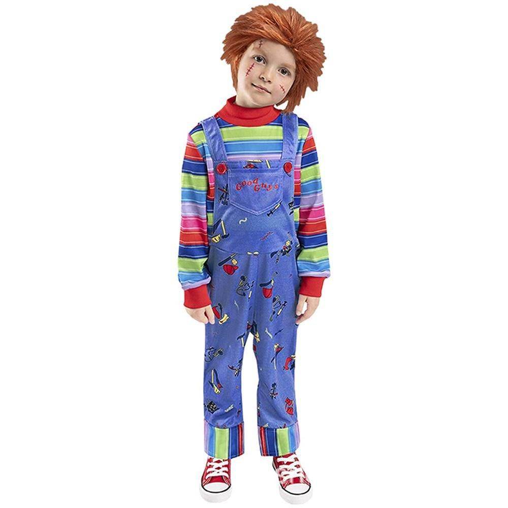 child's kids Chucky Costume Boy Jumpsuit Girls Dress stage Halloween - zzcosplay
