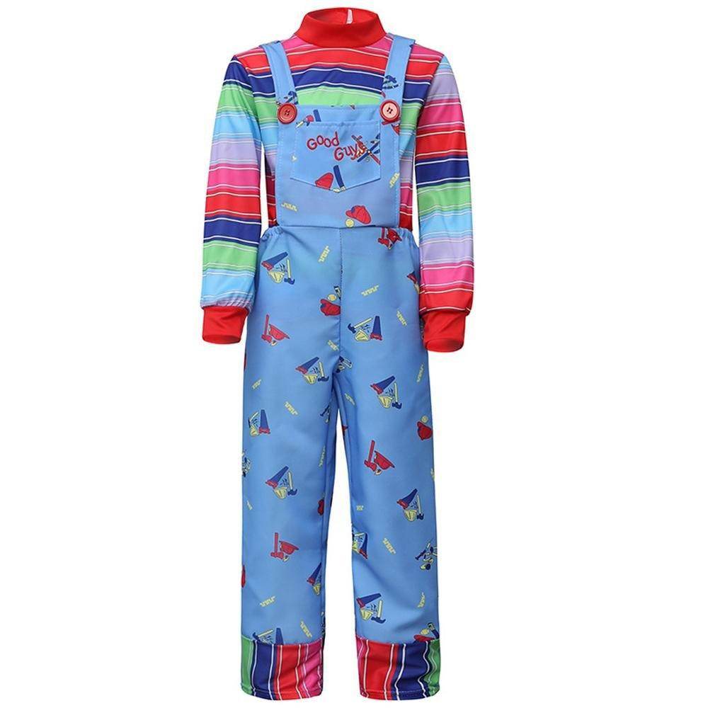 child's kids Chucky Costume Boy Jumpsuit Girls Dress stage Halloween - zzcosplay