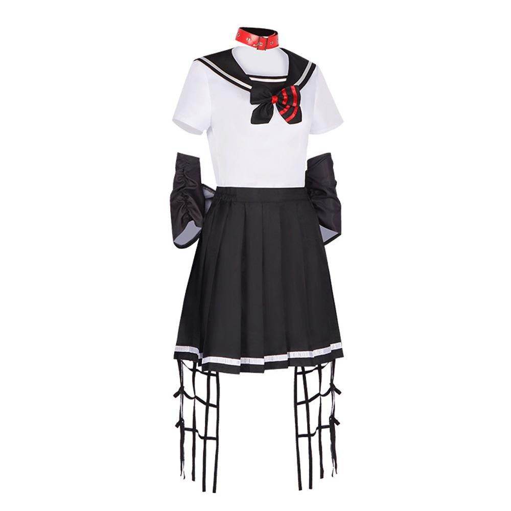 Dead Mount Death Play Shinoyama Poruka Sakimiya Misaki Anime Cosplay Costume Outfits Halloween Carnival Suit - zzcosplay