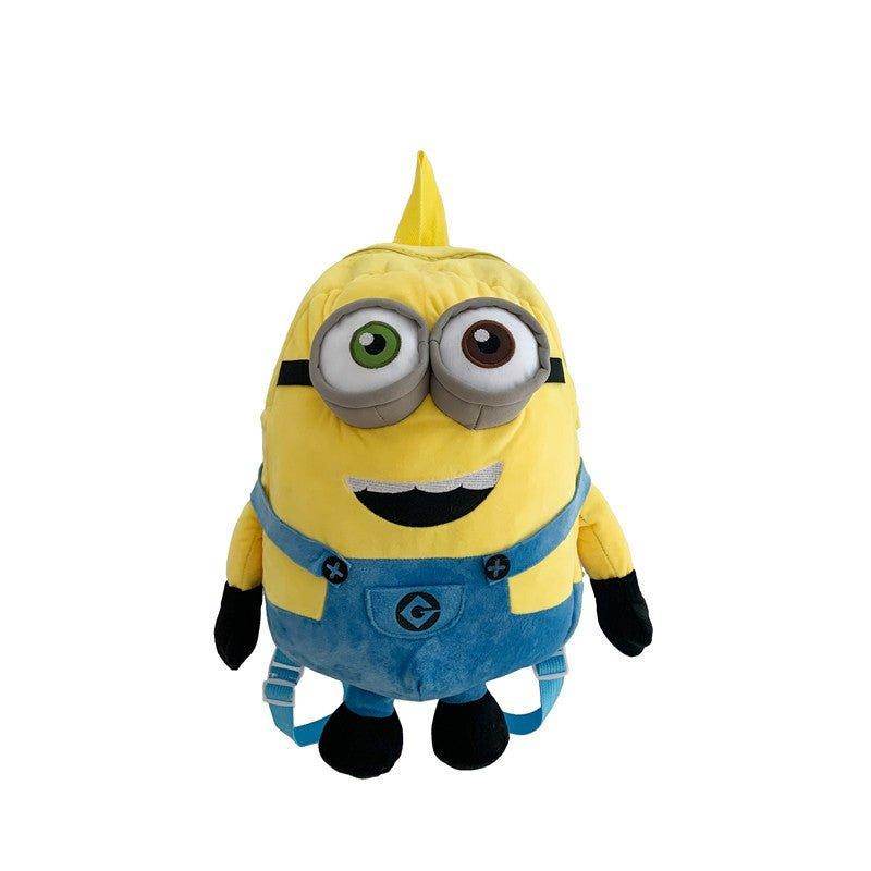 Despicable Me Minions Plush school bag large capacity student cartoon backpack - zzcosplay
