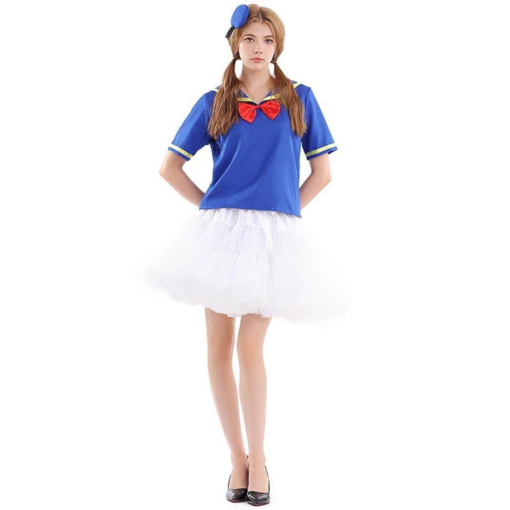 Duck Sailor Skirt Dress Cosplay Costumes Adult Full Set - zzcosplay
