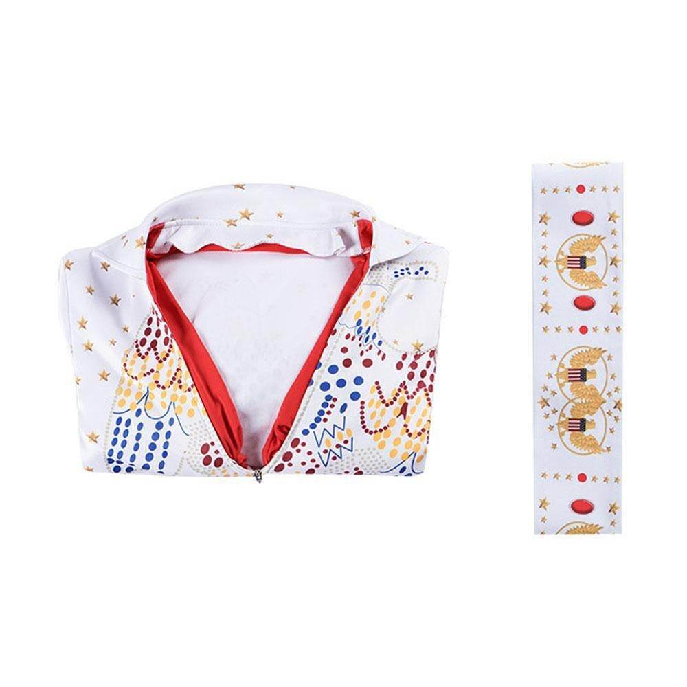 Elvis Presley Rock Singer Cosplay Costume for Halloween and Stage Performances Adult and Children - zzcosplay