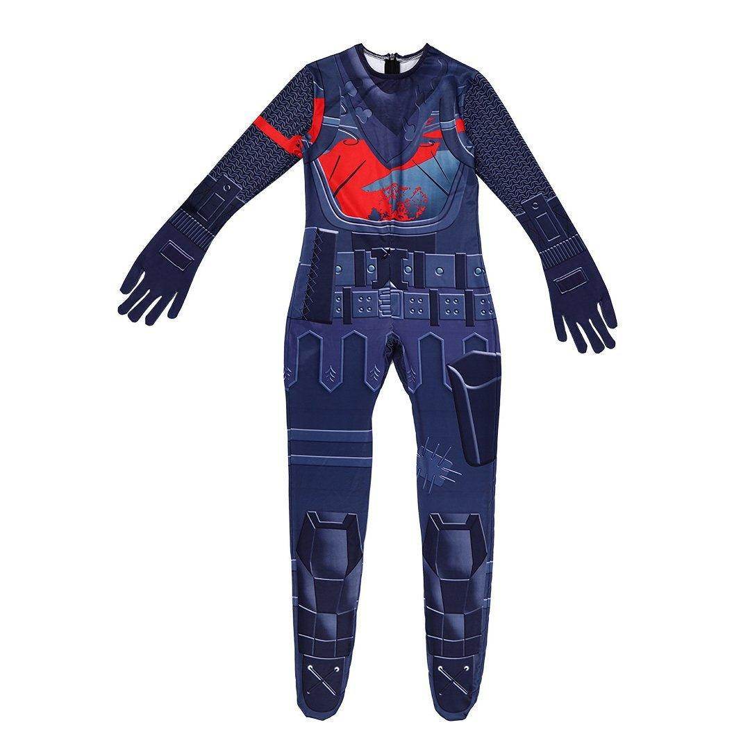 Game Fortnite Black Knight Kids Jumpsuit Outfit Carnival Suit Cosplay Costume - zzcosplay