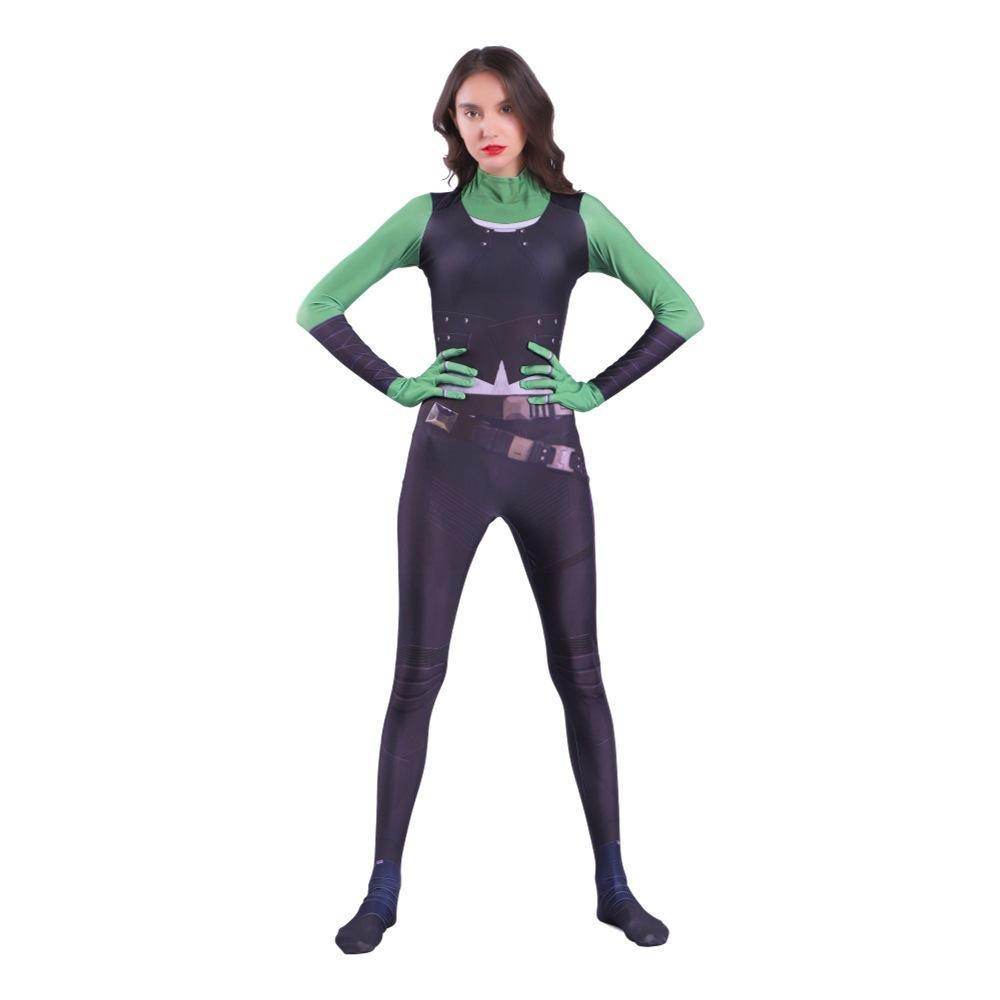 Gamora Costumes Guardians of The Galaxy Cosplay Jumpsuit Superhero Avengers Zentai - zzcosplay