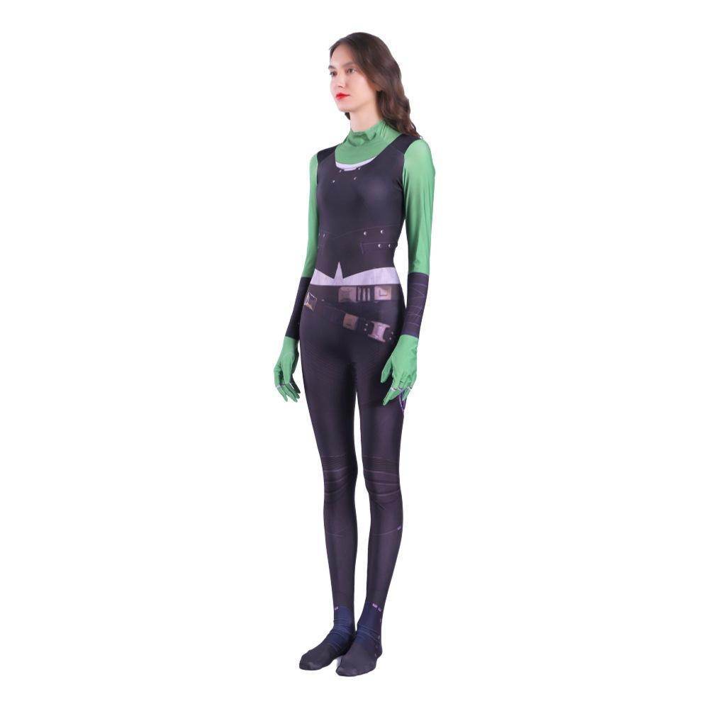 Gamora Costumes Guardians of The Galaxy Cosplay Jumpsuit Superhero Avengers Zentai - zzcosplay