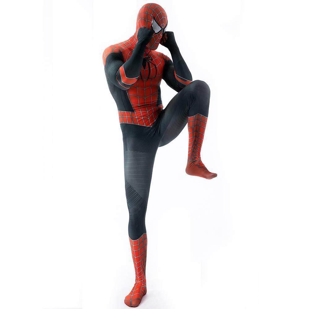Halloween Cosplay Peter B Parker Spiderman Jumpsuit Superhero Tights Costume Suit Zentai For Adult Kids - zzcosplay