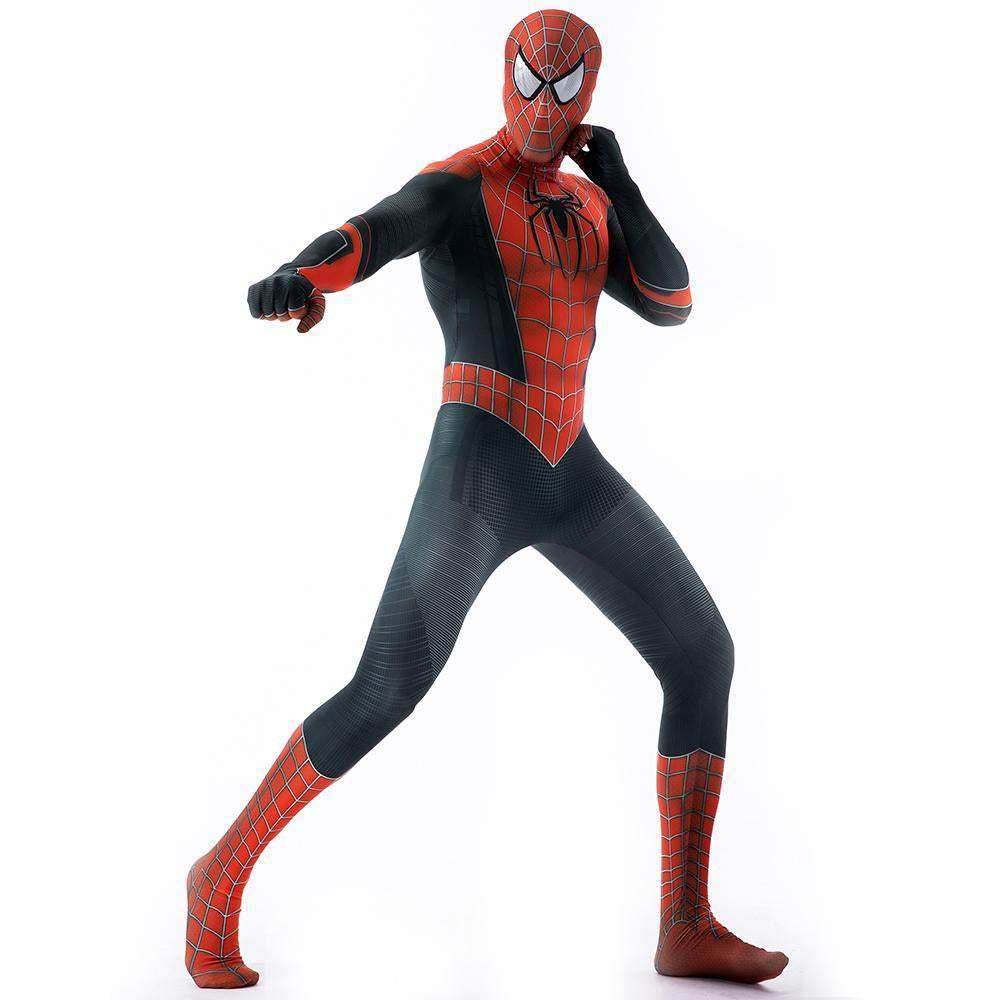 Halloween Cosplay Peter B Parker Spiderman Jumpsuit Superhero Tights Costume Suit Zentai For Adult Kids - zzcosplay