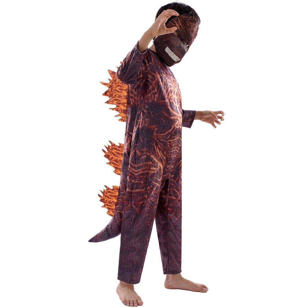Halloween New Cosplay Fire Godzilla Kids Costume - zzcosplay