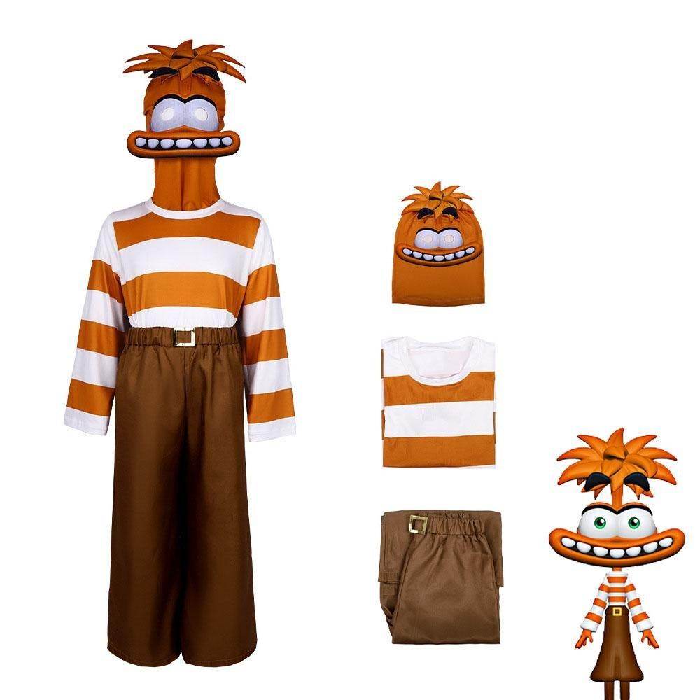 Inside Out 2 Anxiety Costume Halloween Stage Performance Outfit for Kids and Adults - zzcosplay