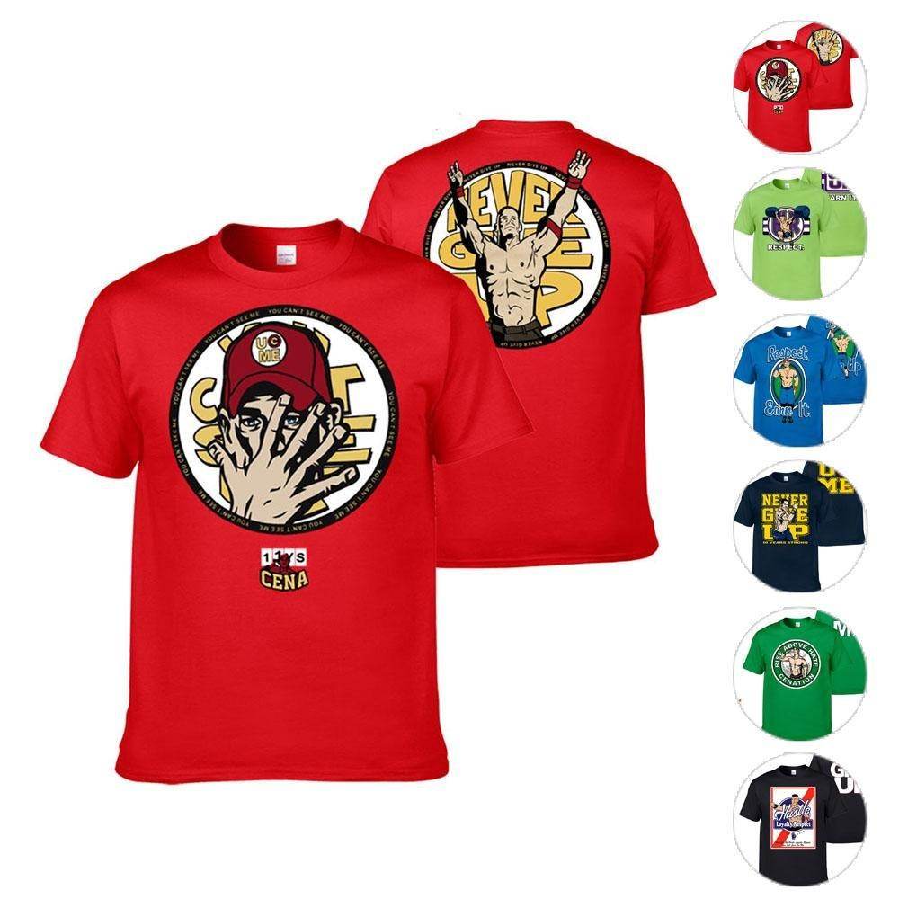 John Cena Costume T-shirt for Adult Kids Boys More Color - zzcosplay