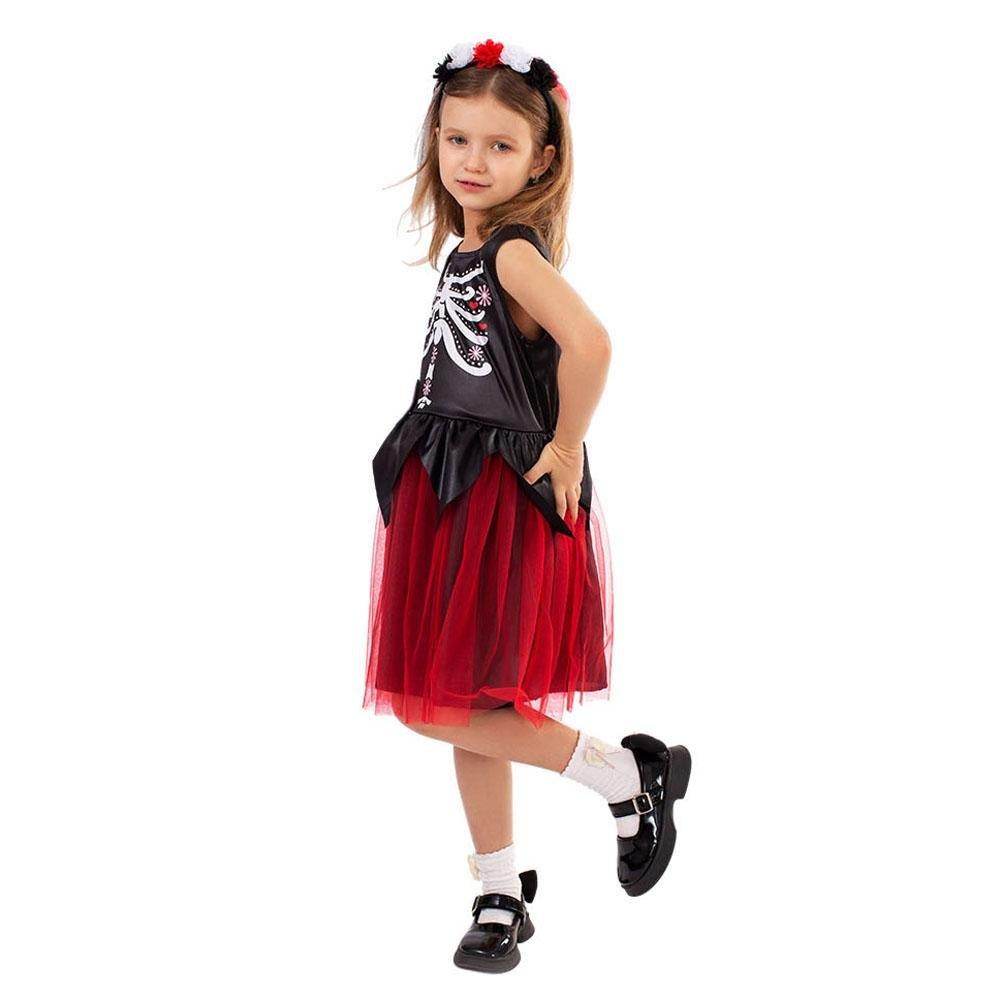Kids' Day of the Dead Cosplay Costume Doomsday Revenant Halloween Party Outfit - zzcosplay