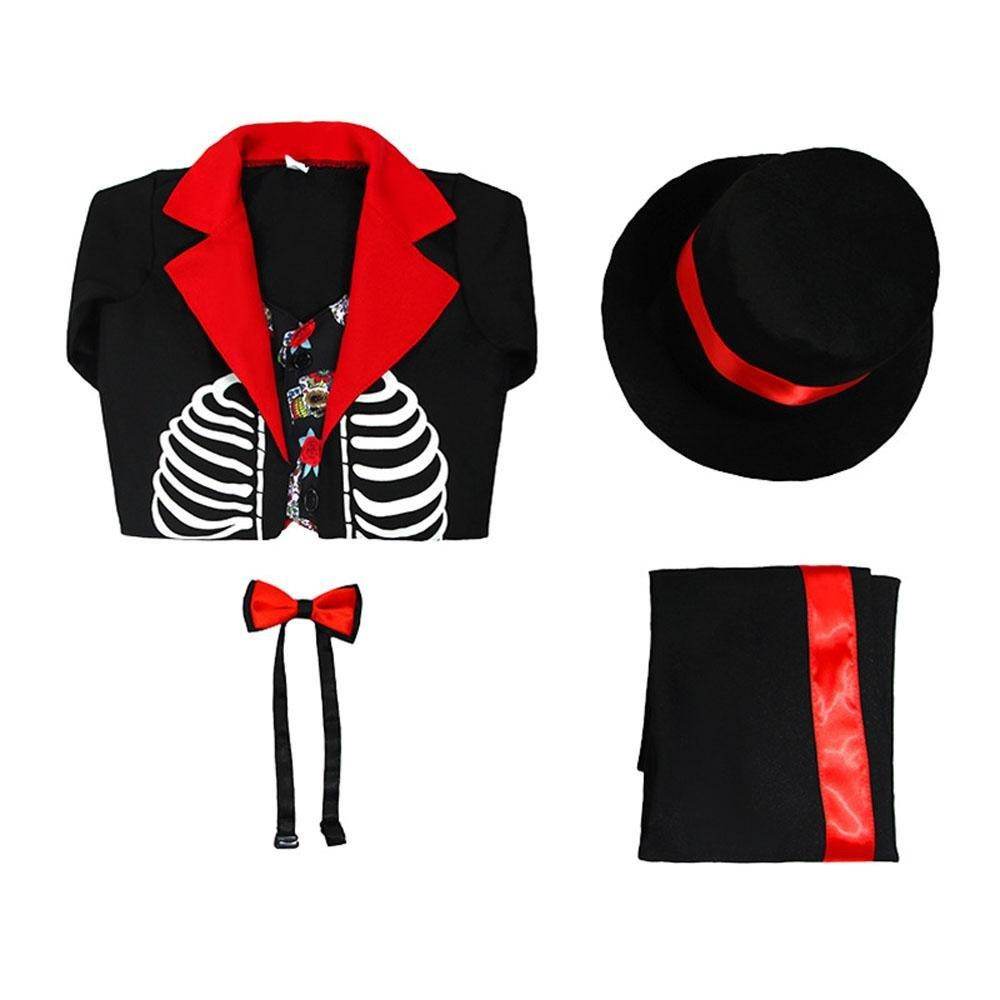 Kids' Day of the Dead Cosplay Costume Doomsday Revenant Halloween Party Outfit - zzcosplay