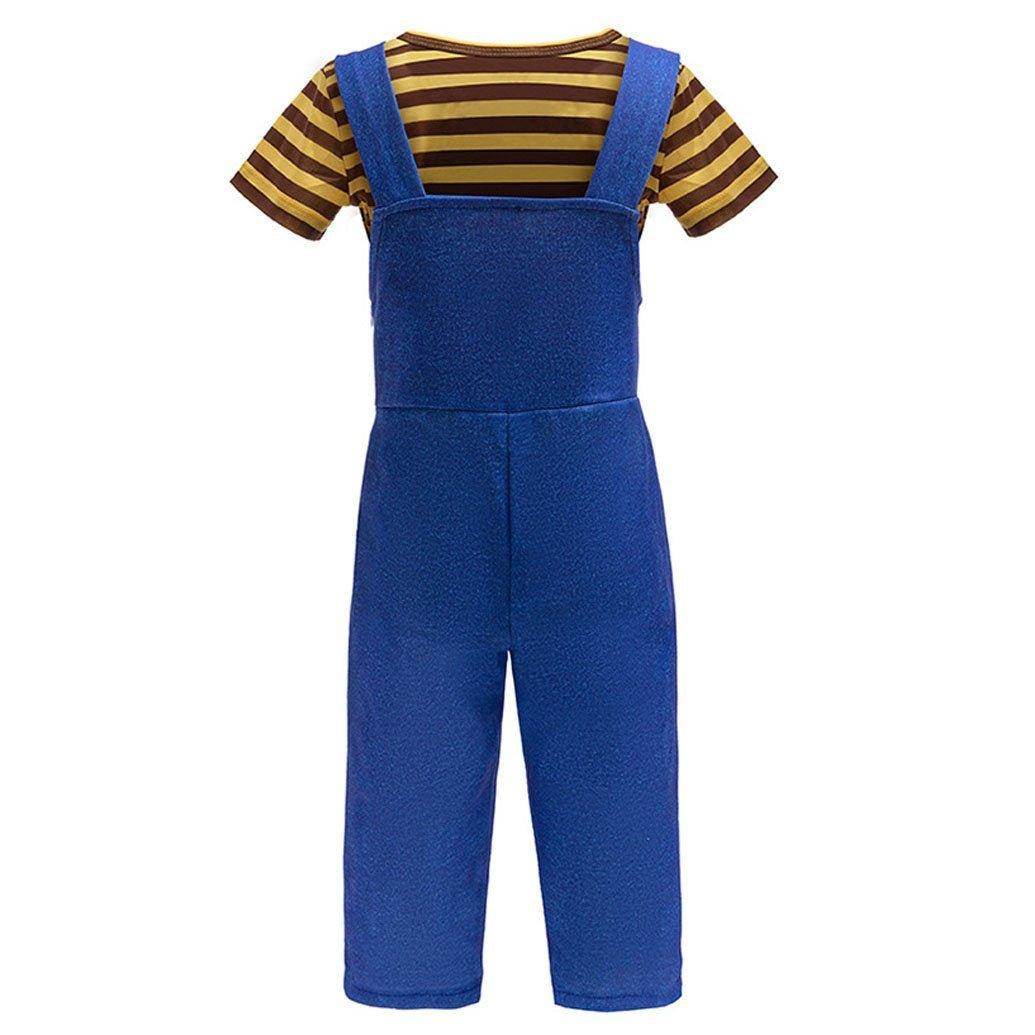 Kids Minions Cosplay Costume Boys' Suspender Outfit for Halloween Parties - zzcosplay