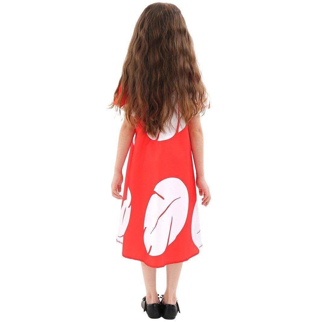 Lilo Stitch stage dress cosplay costume Lilo Red Dress Leaf Dress - zzcosplay