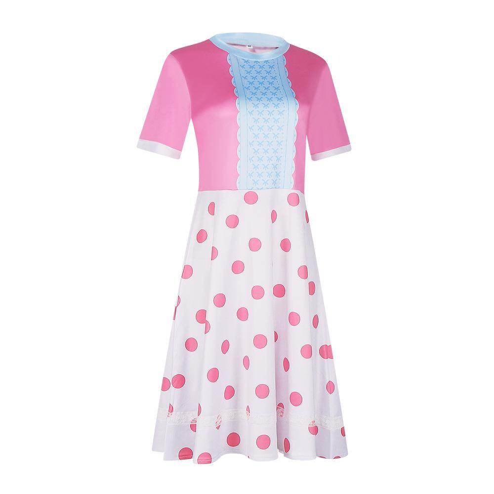 Little Bo Peep Toy Story Pink Dress Carnival Cosplay Costume For Adult - zzcosplay