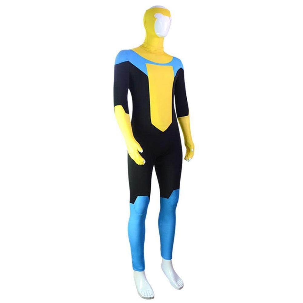 Mark Grayson Invincible Costume Bodysuit Zentai Hero Cloak Cosplay - zzcosplay
