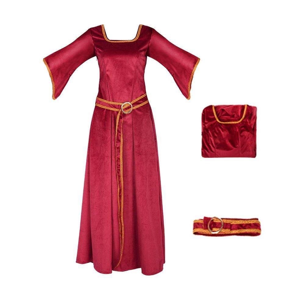 Mother Gothel Costume Cosplay Dress for Women From Tangled - zzcosplay