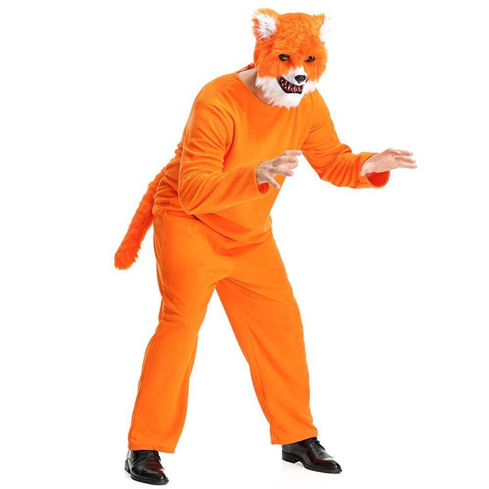 Mr. Sly Fox Animal Adult Jumpsuit Cosplay Costume Carnival - zzcosplay