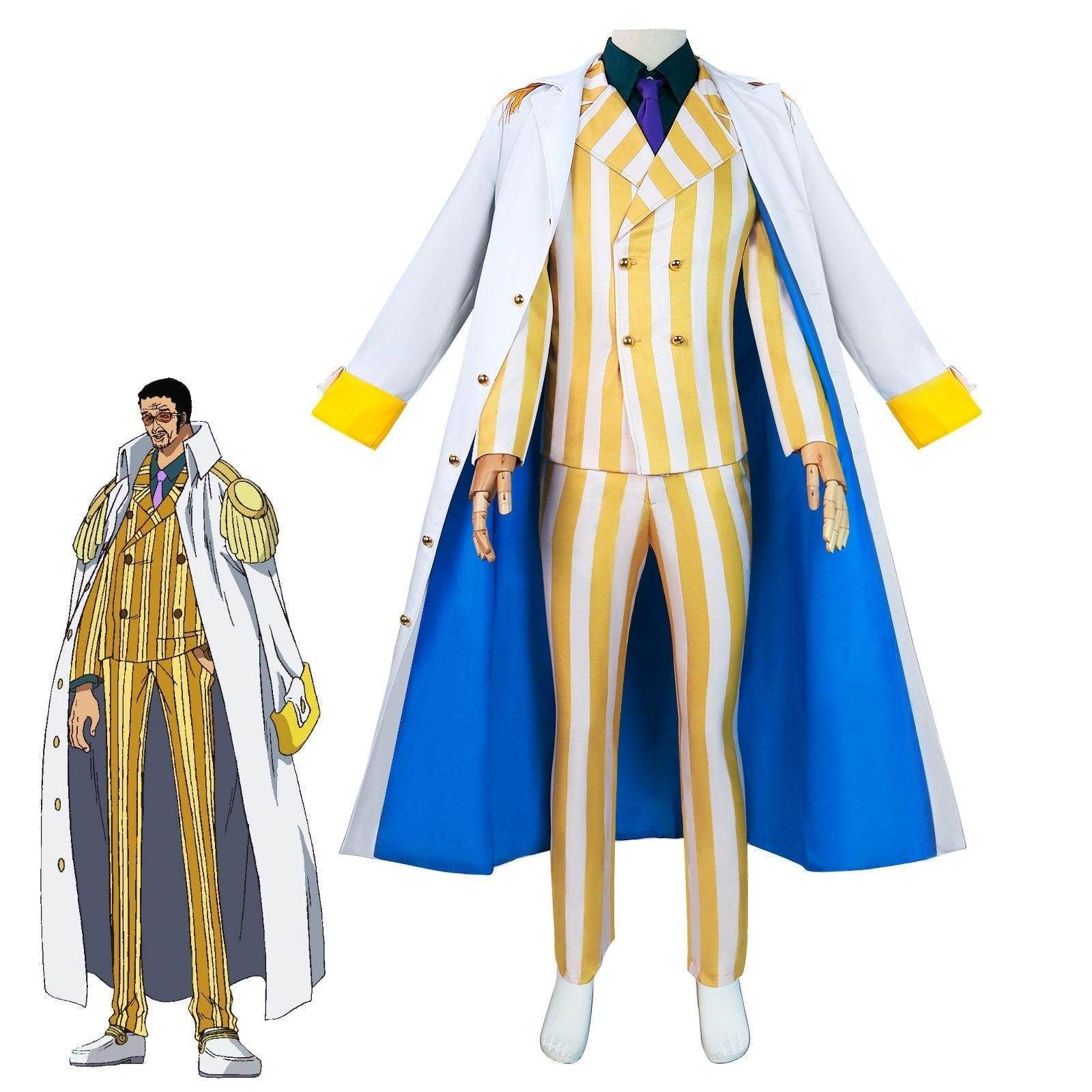 One Piece Wano Country Kizaru Costume Party Carnival Cosplay Full Set - zzcosplay