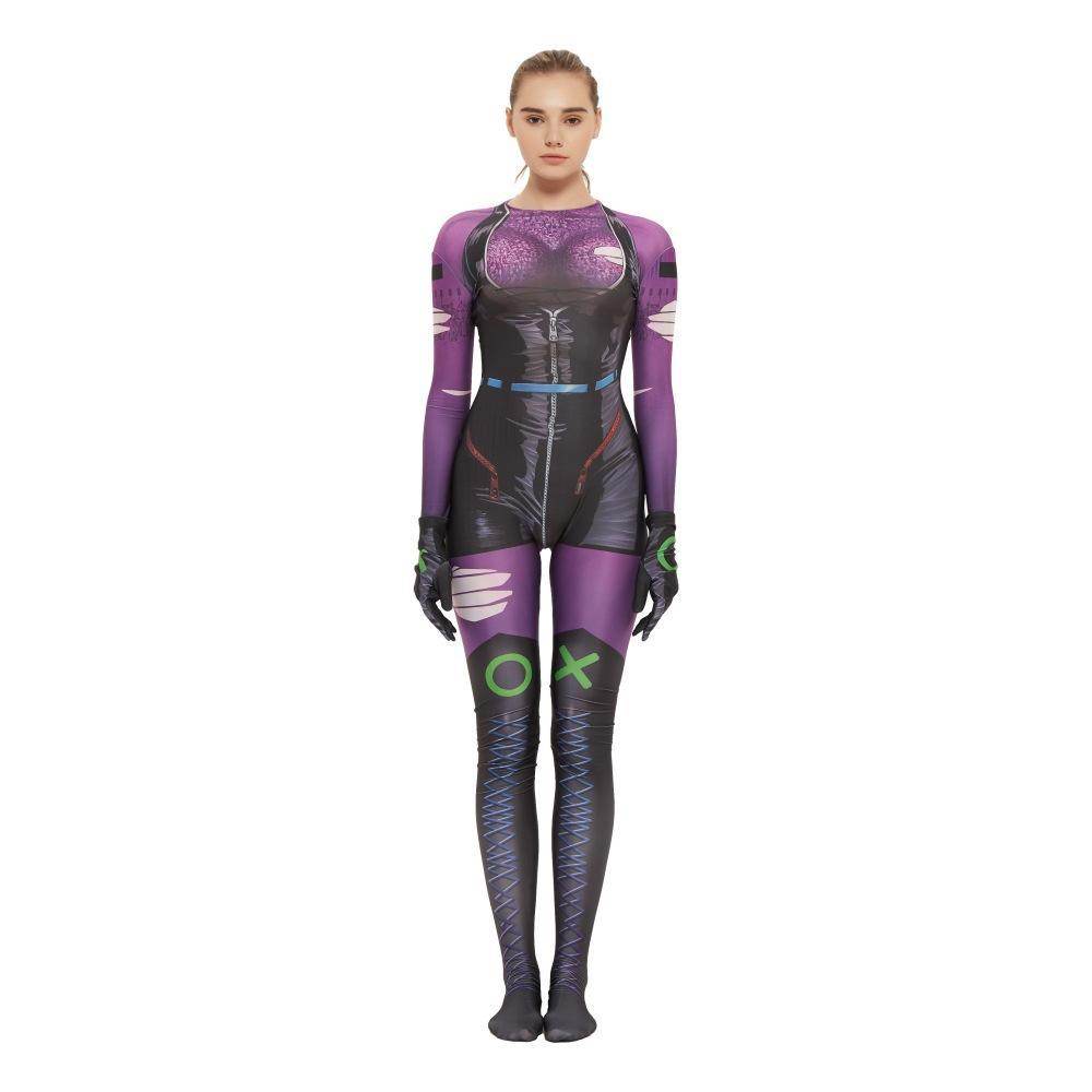 Punchline Alexis Kaye Cosplay Costume Joker's New Girlfriend Jumpsuit - zzcosplay