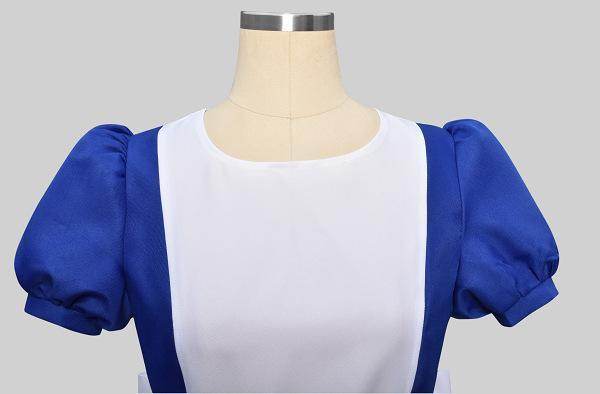 Returns Alice Cosplay Costume Maid Dress Halloween Carnival Blue Outfits Dresses For Women - zzcosplay