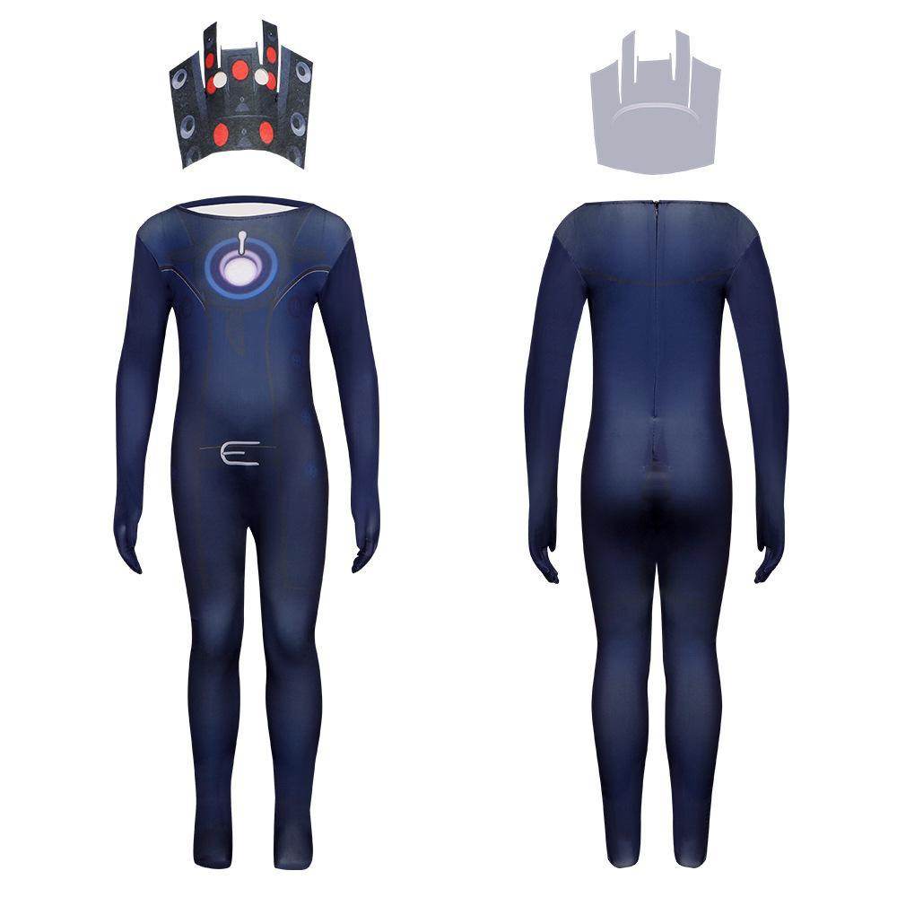 Skibidi Toilet Game Kids Cosplay Costume Jumpsuit Halloween Carnival Suit - zzcosplay