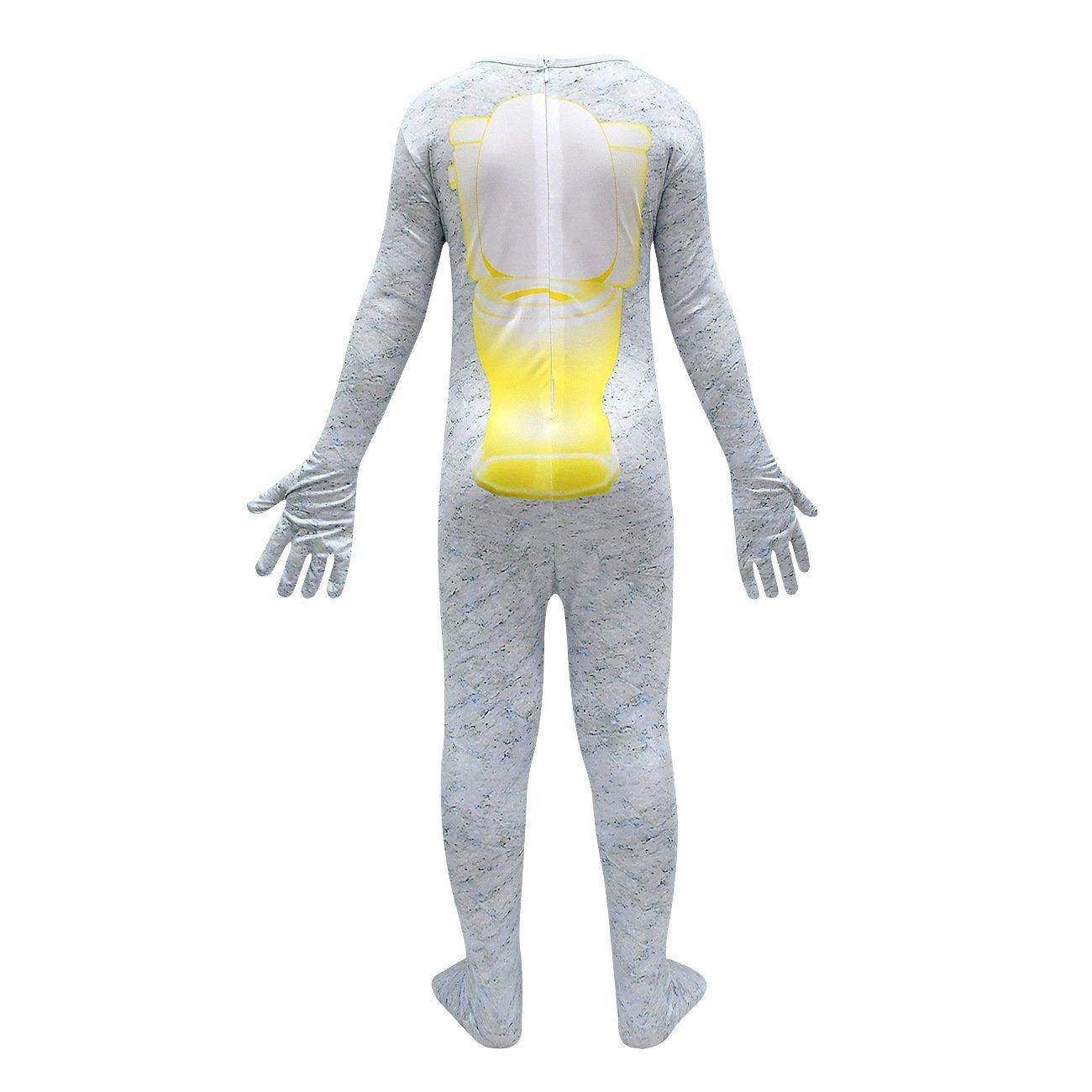 Skibidi Toilet White Jumpsuit Titan Tv man Cosplay Costume For Kids - zzcosplay