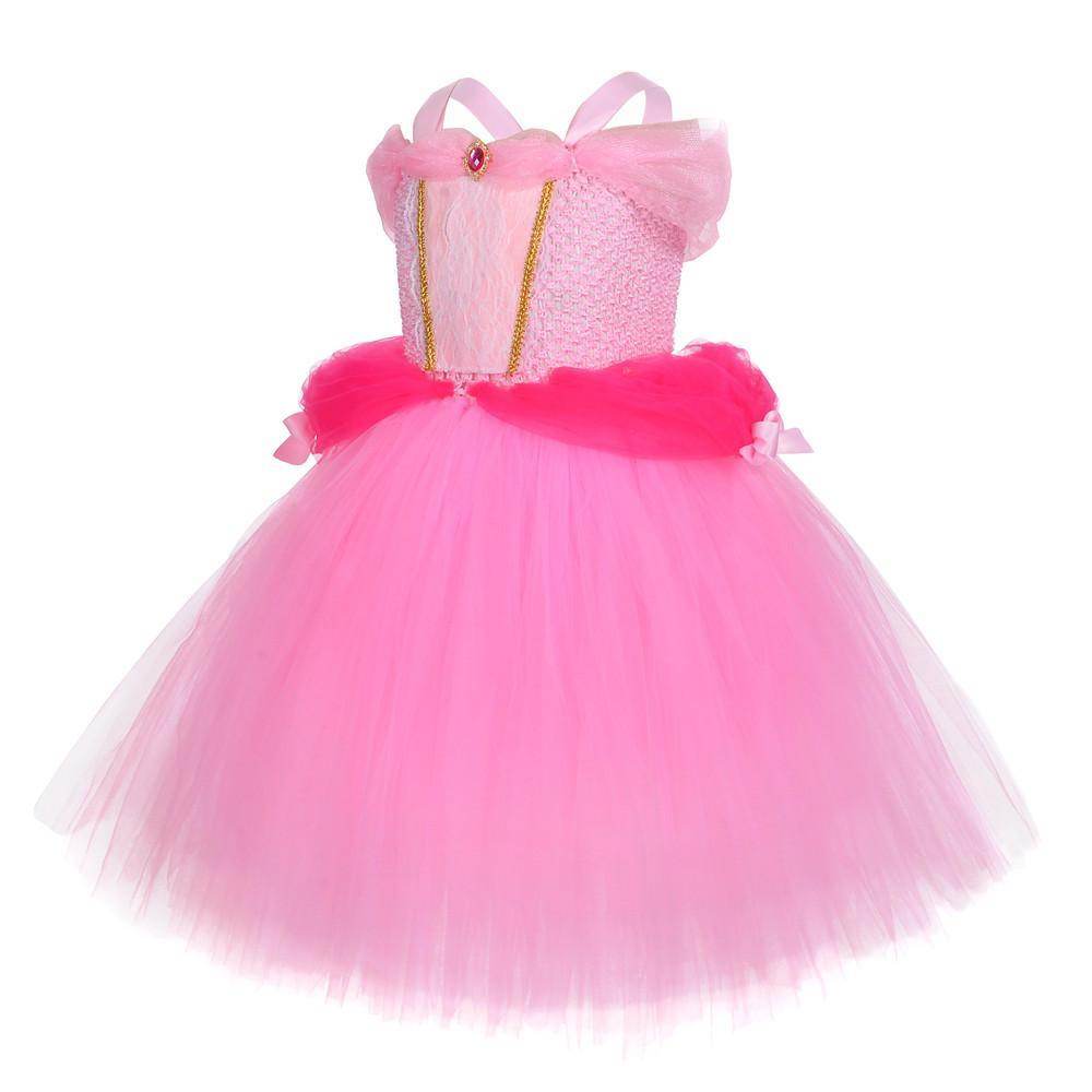 Snow White Princess Costume Kids Girls Cosplay Party Tutu Cake Dress Halloween Outfit - zzcosplay
