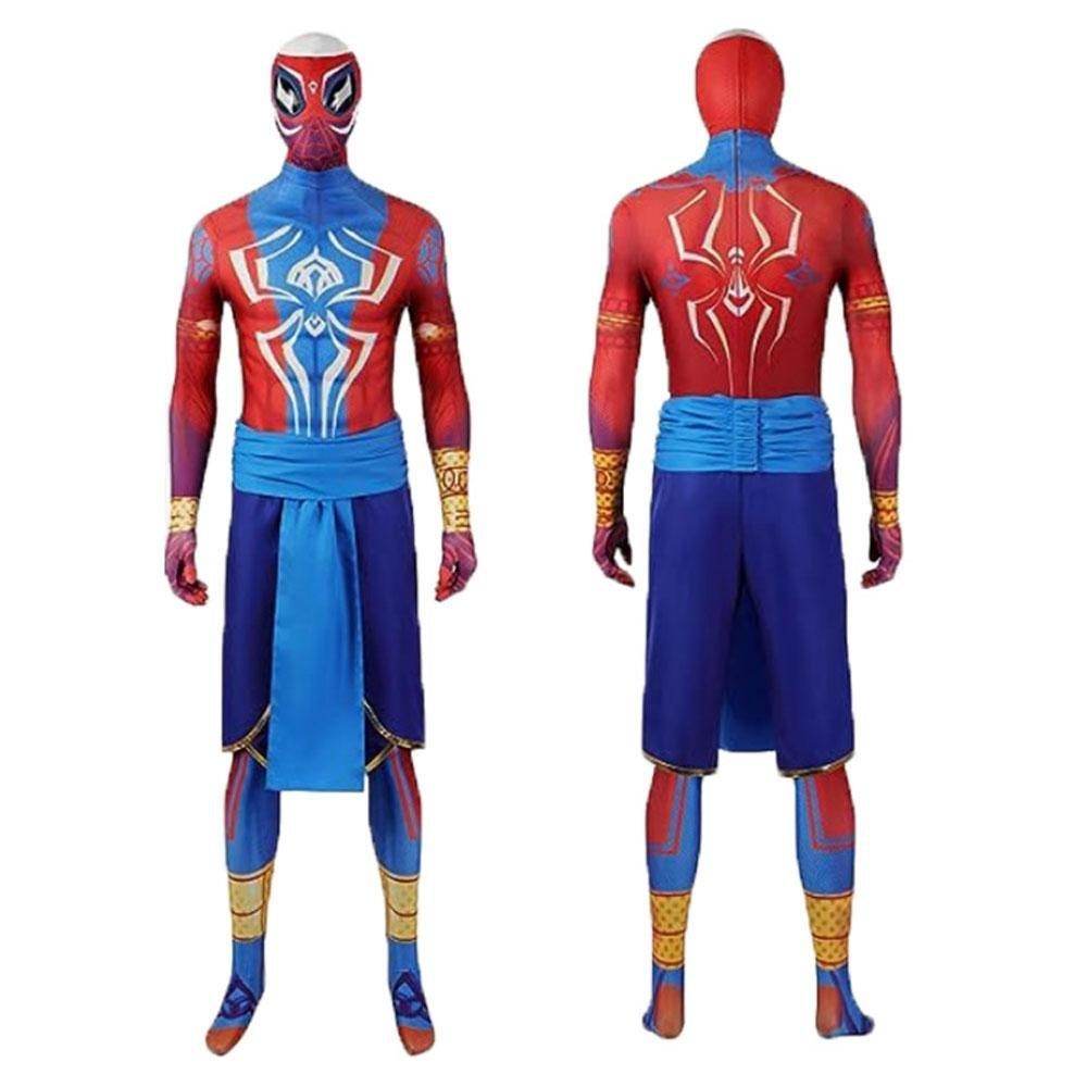 Spider-Man: Across The Spider-Verse India Pavitr Prabhakar Jumpsuit Cosplay Costume - zzcosplay