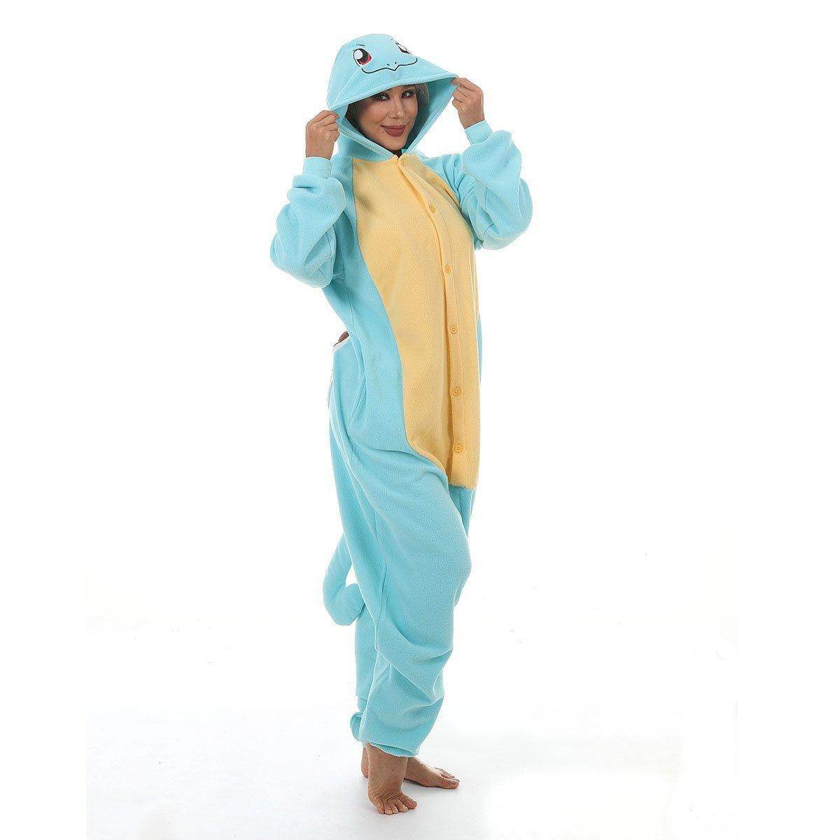 Squirtle kigurumi onesies Costume Adult women men Couples - zzcosplay