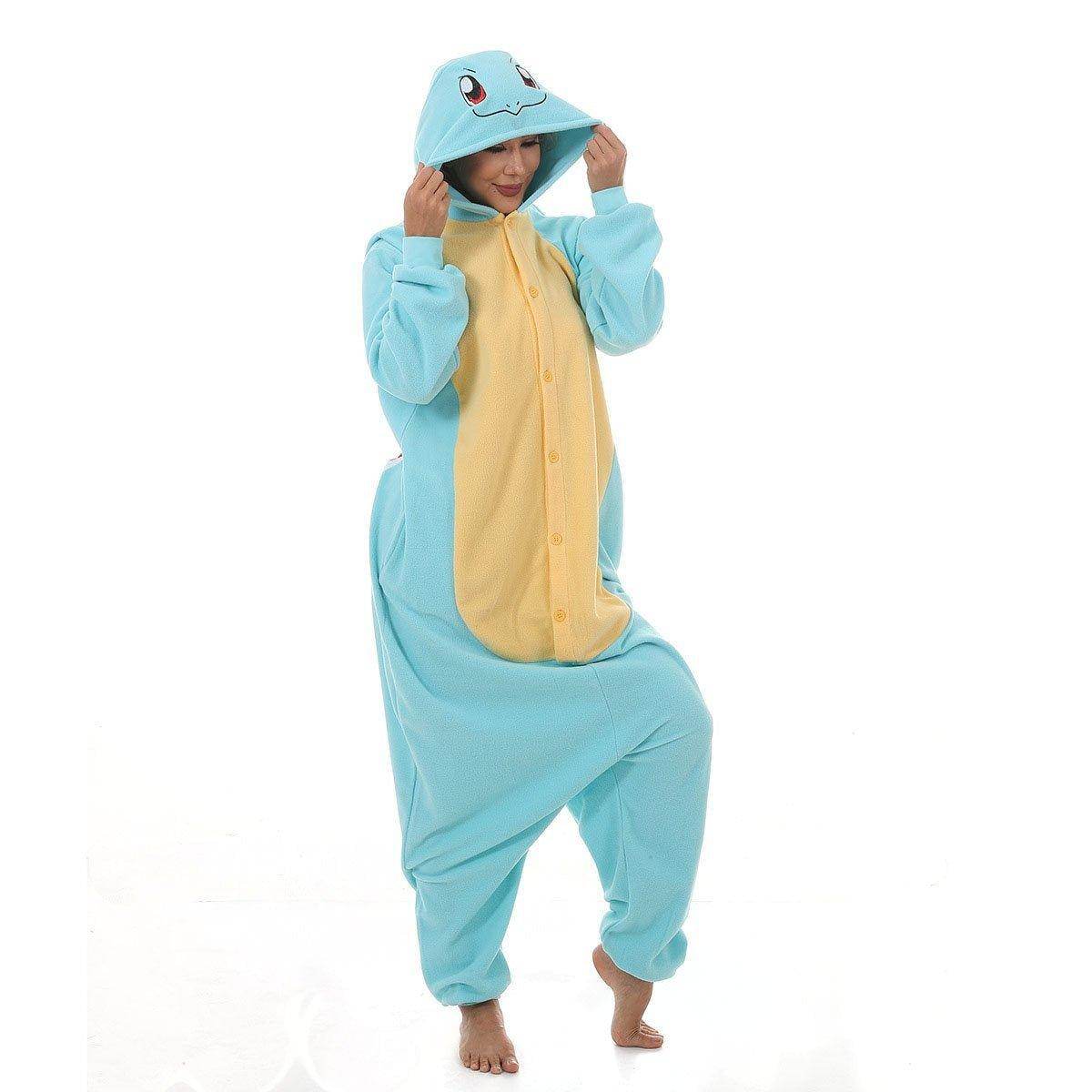 Squirtle kigurumi onesies Costume Adult women men Couples - zzcosplay