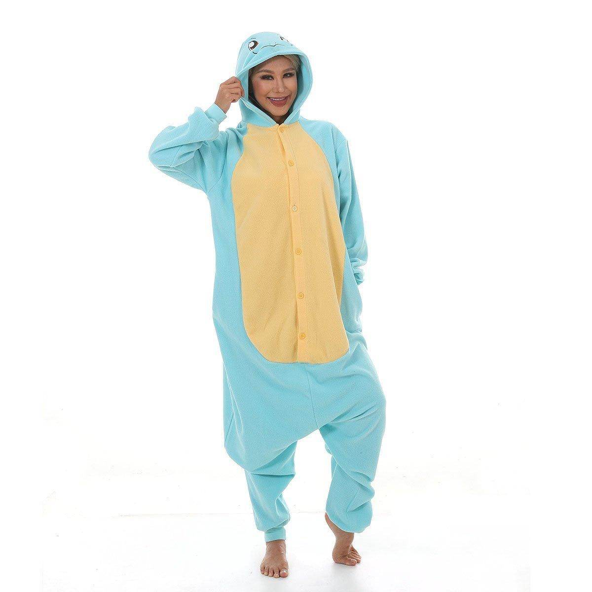 Squirtle kigurumi onesies Costume Adult women men Couples - zzcosplay
