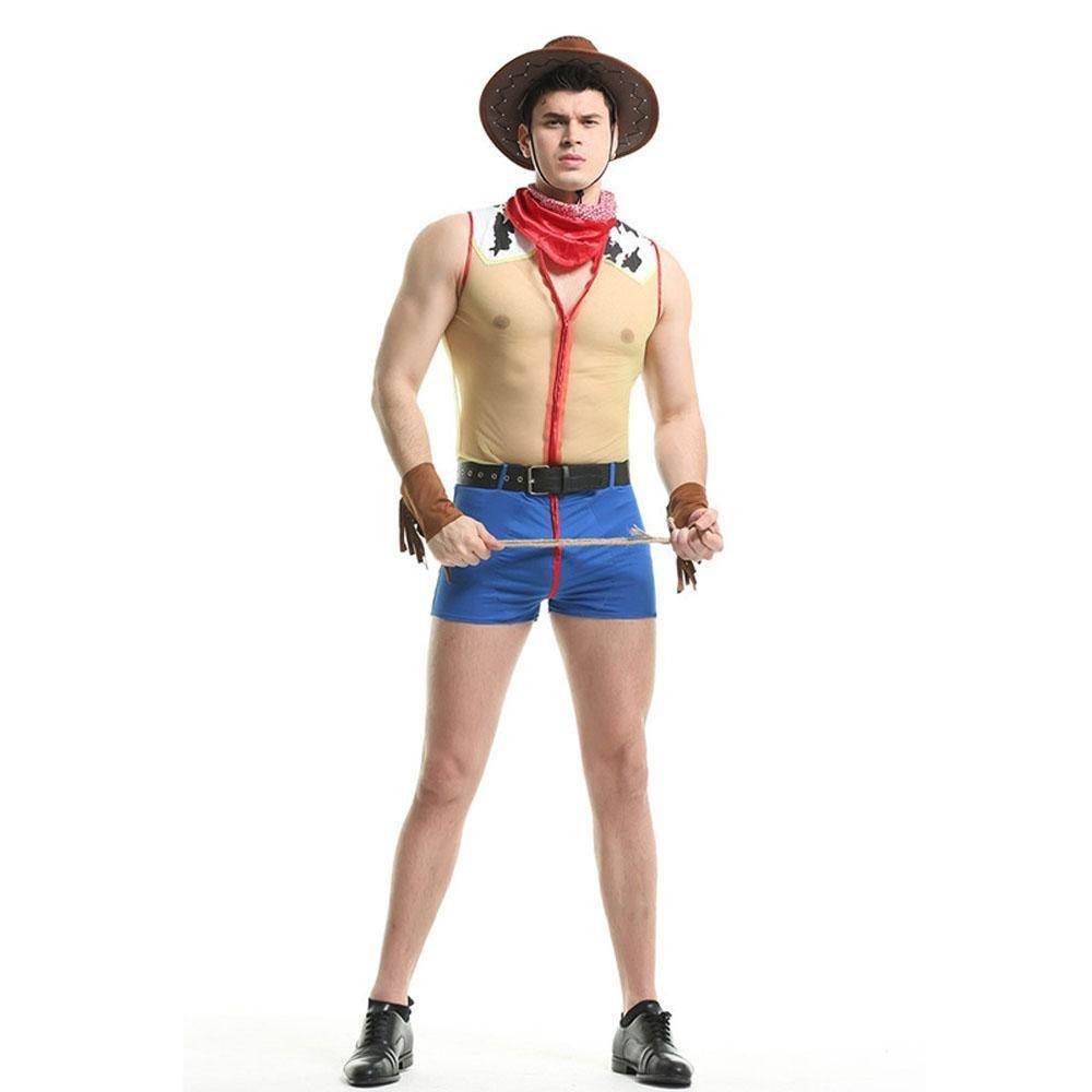Stag Do Party Fancy Dress Costume Sheriff Woody Night Club For Men - zzcosplay